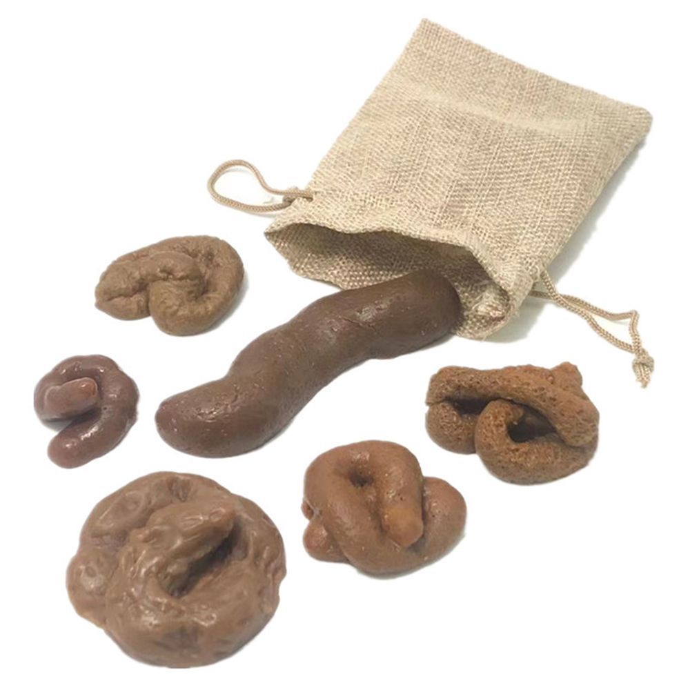 Fake Poop Gag Gift - 6 stuks Turd Tricky Fool's Holiday