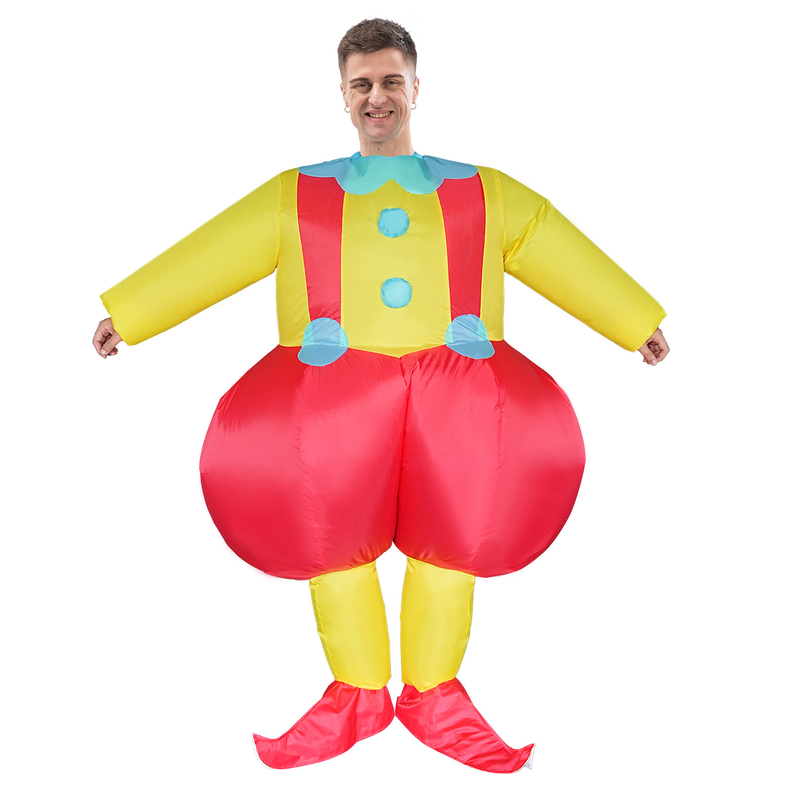 Costumes - Grote Clownkostuums opblaasbaar, opblaasbare kleding, Halloweenfeest,
