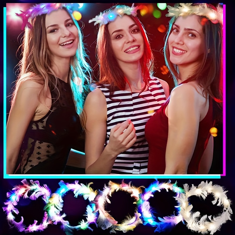 10 Stuks Led Veer Krans Kroon  - Glow In The Dark Party Glasses recensie en prijs