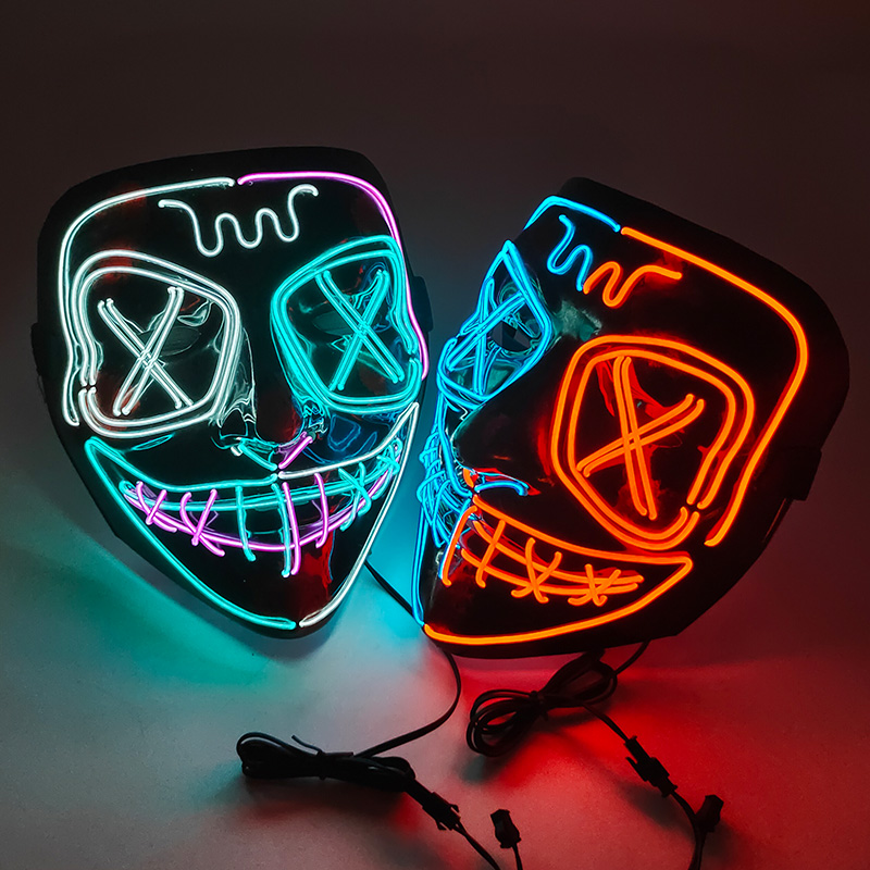 Draadloos LED-gloeiend masker  - Led Purge Mask Halloween recensie en prijs