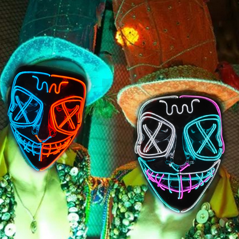 Draadloos LED-gloeiend masker  - Led Purge Mask Halloween recensie en prijs